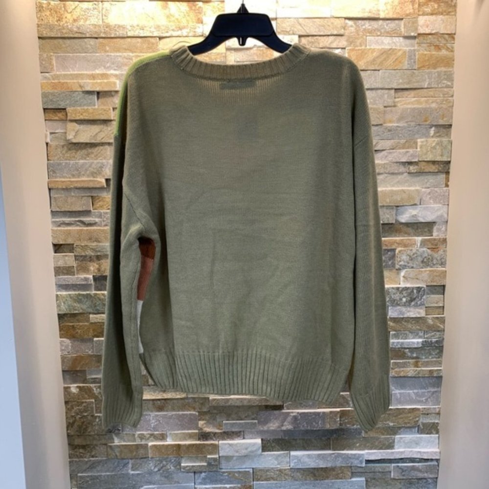 Lush Retro Colorblock Sweater - Picture 3 of 5